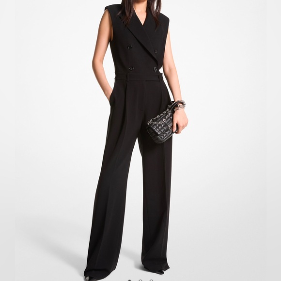 Unique sleeveless jumpsuit. For Business or an elegant evening.